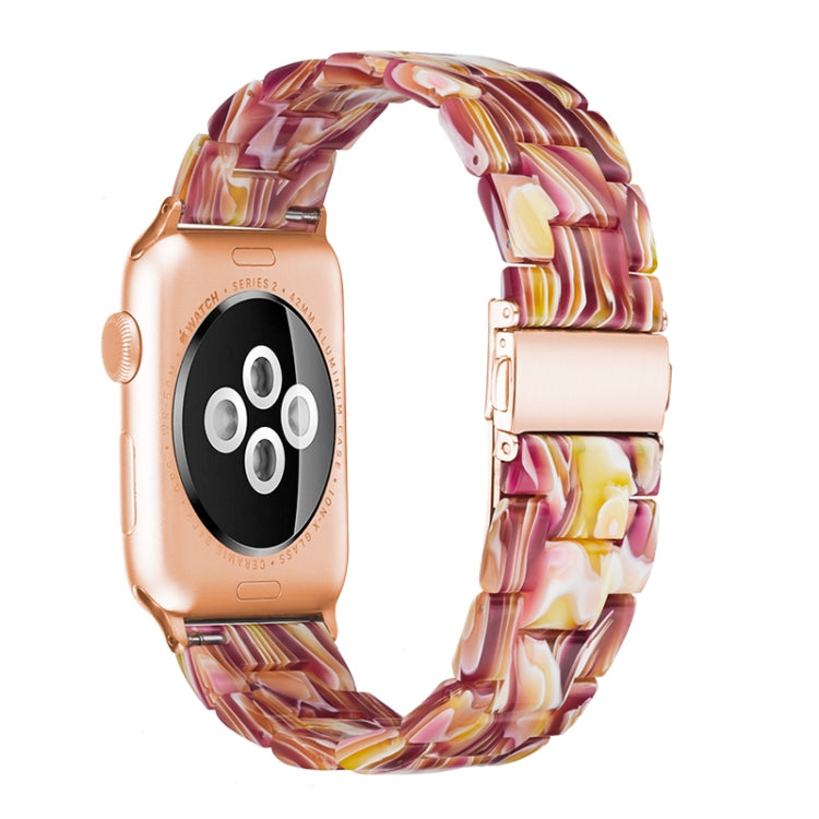 Dây đồng hồ nhựa resin thời trang đơn giản, dành cho Apple Watch Series 4 40mm & Series 3 & 2 & 1 38mm, dành cho Apple Watch Series 4 44mm & Series 3 & 2 & 1 42mm
