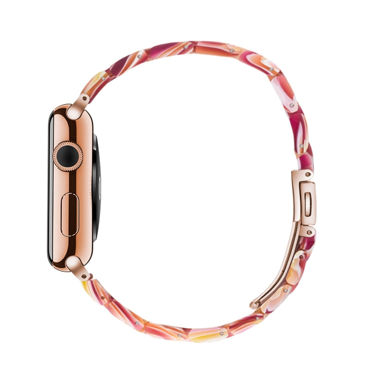 Dây đồng hồ nhựa resin thời trang đơn giản, dành cho Apple Watch Series 4 40mm & Series 3 & 2 & 1 38mm, dành cho Apple Watch Series 4 44mm & Series 3 & 2 & 1 42mm