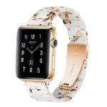 Dây đồng hồ nhựa resin thời trang đơn giản, dành cho Apple Watch Series 4 40mm & Series 3 & 2 & 1 38mm, dành cho Apple Watch Series 4 44mm & Series 3 & 2 & 1 42mm