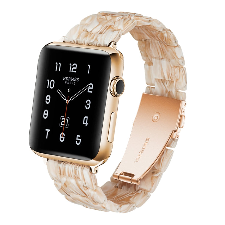 Dây đồng hồ nhựa resin thời trang đơn giản, dành cho Apple Watch Series 4 40mm & Series 3 & 2 & 1 38mm, dành cho Apple Watch Series 4 44mm & Series 3 & 2 & 1 42mm