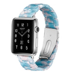 Dây đồng hồ nhựa resin thời trang đơn giản, dành cho Apple Watch Series 4 40mm & Series 3 & 2 & 1 38mm, dành cho Apple Watch Series 4 44mm & Series 3 & 2 & 1 42mm