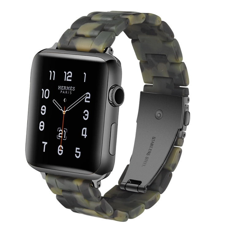 Dây đồng hồ nhựa resin thời trang đơn giản, dành cho Apple Watch Series 4 40mm & Series 3 & 2 & 1 38mm, dành cho Apple Watch Series 4 44mm & Series 3 & 2 & 1 42mm
