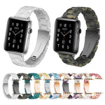 Dây đồng hồ nhựa resin thời trang đơn giản, dành cho Apple Watch Series 4 40mm & Series 3 & 2 & 1 38mm, dành cho Apple Watch Series 4 44mm & Series 3 & 2 & 1 42mm