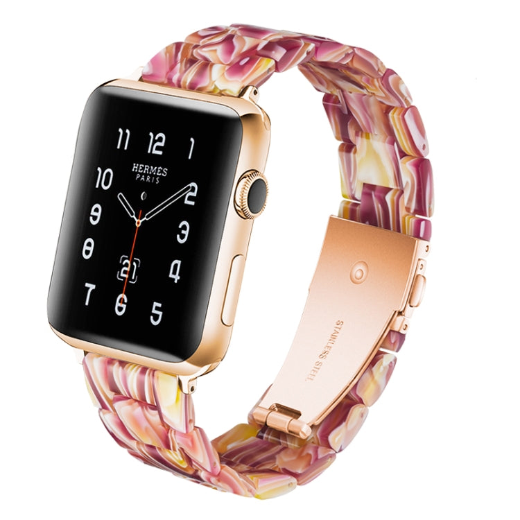 Dây đồng hồ nhựa resin thời trang đơn giản, dành cho Apple Watch Series 4 40mm & Series 3 & 2 & 1 38mm, dành cho Apple Watch Series 4 44mm & Series 3 & 2 & 1 42mm