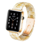Dây đồng hồ nhựa resin thời trang đơn giản, dành cho Apple Watch Series 4 40mm & Series 3 & 2 & 1 38mm, dành cho Apple Watch Series 4 44mm & Series 3 & 2 & 1 42mm
