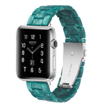 Dây đồng hồ nhựa resin thời trang đơn giản, dành cho Apple Watch Series 4 40mm & Series 3 & 2 & 1 38mm, dành cho Apple Watch Series 4 44mm & Series 3 & 2 & 1 42mm