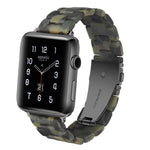 Dây đồng hồ nhựa resin thời trang đơn giản, dành cho Apple Watch Series 4 40mm & Series 3 & 2 & 1 38mm, dành cho Apple Watch Series 4 44mm & Series 3 & 2 & 1 42mm