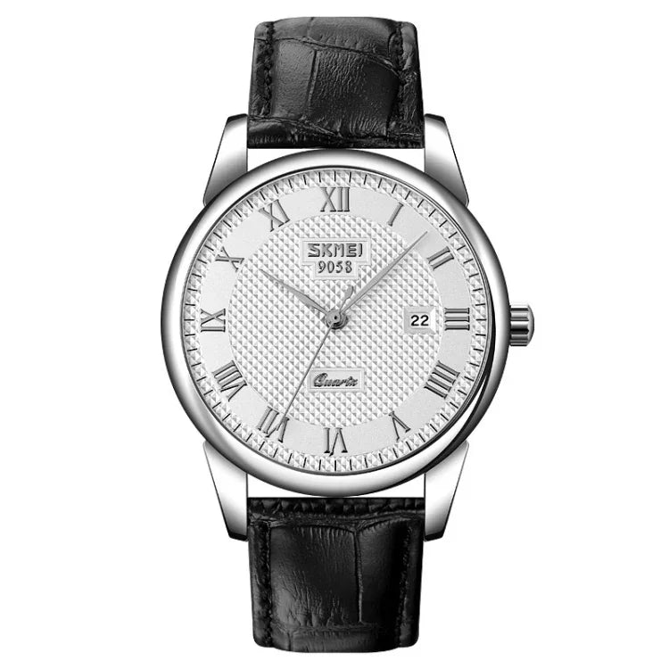 Đồng hồ đeo tay quartz vỏ bạc thời trang ngoài trời đa chức năng chống nước SKMEI 9058, EDA00092301A, EDA00092301B, EDA00092301C, EDA00092301D, EDA00092301E, EDA00092301F
