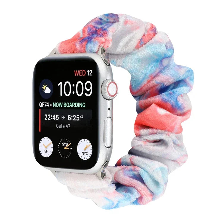 Dây đồng hồ thay thế bằng vải flannel, cho Apple Watch Ultra 49mm / Series 8&7 45mm / SE 2&6&SE&5&4 44mm / 3&2&1 42mm, cho Apple Watch Series 7 45mm / 6 & SE & 5 & 4 44mm / 3 & 2 & 1 42mm