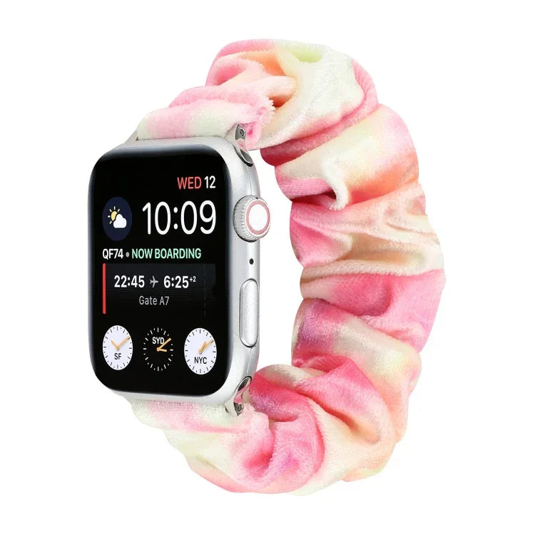 Dây đồng hồ thay thế bằng vải flannel, cho Apple Watch Ultra 49mm / Series 8&7 45mm / SE 2&6&SE&5&4 44mm / 3&2&1 42mm, cho Apple Watch Series 7 45mm / 6 & SE & 5 & 4 44mm / 3 & 2 & 1 42mm