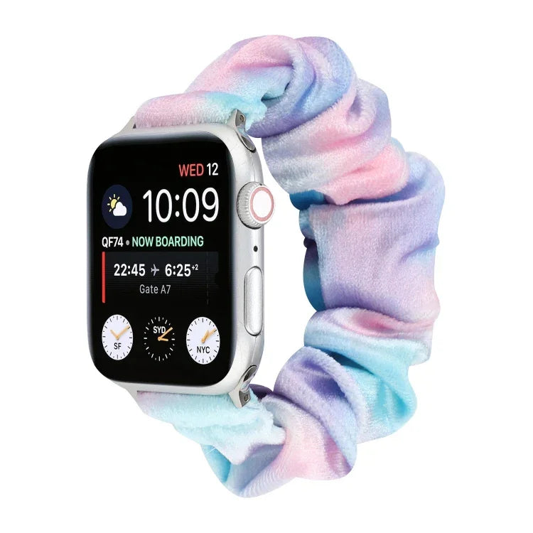 Dây đồng hồ thay thế bằng vải flannel, cho Apple Watch Ultra 49mm / Series 8&7 45mm / SE 2&6&SE&5&4 44mm / 3&2&1 42mm, cho Apple Watch Series 7 45mm / 6 & SE & 5 & 4 44mm / 3 & 2 & 1 42mm