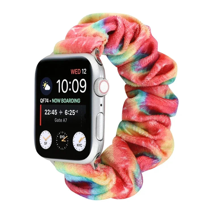 Dây đồng hồ thay thế bằng vải flannel, cho Apple Watch Ultra 49mm / Series 8&7 45mm / SE 2&6&SE&5&4 44mm / 3&2&1 42mm, cho Apple Watch Series 7 45mm / 6 & SE & 5 & 4 44mm / 3 & 2 & 1 42mm