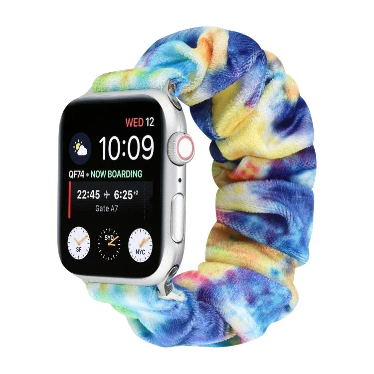 Dây đồng hồ thay thế bằng vải flannel, cho Apple Watch Ultra 49mm / Series 8&7 45mm / SE 2&6&SE&5&4 44mm / 3&2&1 42mm, cho Apple Watch Series 7 45mm / 6 & SE & 5 & 4 44mm / 3 & 2 & 1 42mm