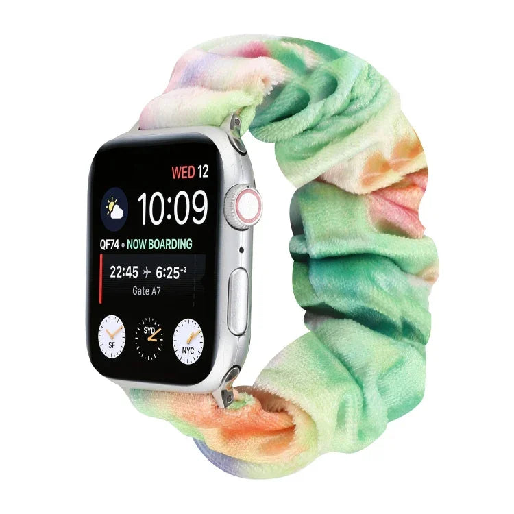 Dây đồng hồ thay thế bằng vải flannel, cho Apple Watch Ultra 49mm / Series 8&7 45mm / SE 2&6&SE&5&4 44mm / 3&2&1 42mm, cho Apple Watch Series 7 45mm / 6 & SE & 5 & 4 44mm / 3 & 2 & 1 42mm