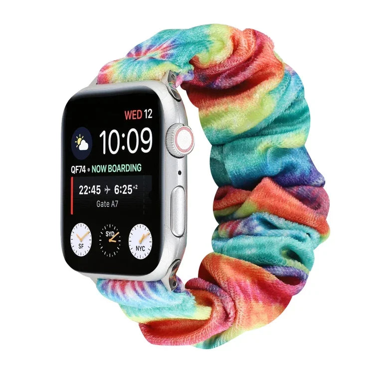 Dây đồng hồ thay thế bằng vải flannel, cho Apple Watch Ultra 49mm / Series 8&7 45mm / SE 2&6&SE&5&4 44mm / 3&2&1 42mm, cho Apple Watch Series 7 45mm / 6 & SE & 5 & 4 44mm / 3 & 2 & 1 42mm