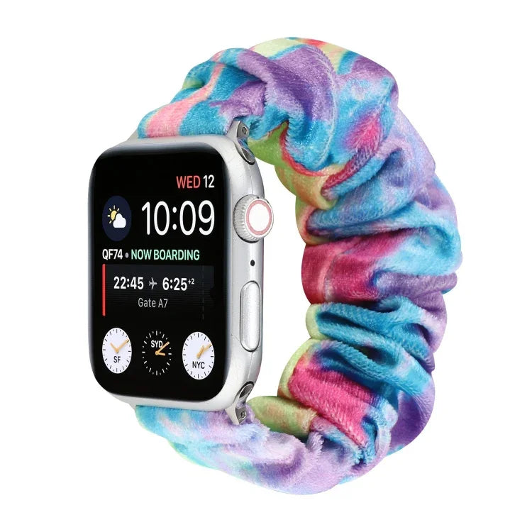 Dây đồng hồ thay thế bằng vải flannel, cho Apple Watch Ultra 49mm / Series 8&7 45mm / SE 2&6&SE&5&4 44mm / 3&2&1 42mm, cho Apple Watch Series 7 45mm / 6 & SE & 5 & 4 44mm / 3 & 2 & 1 42mm