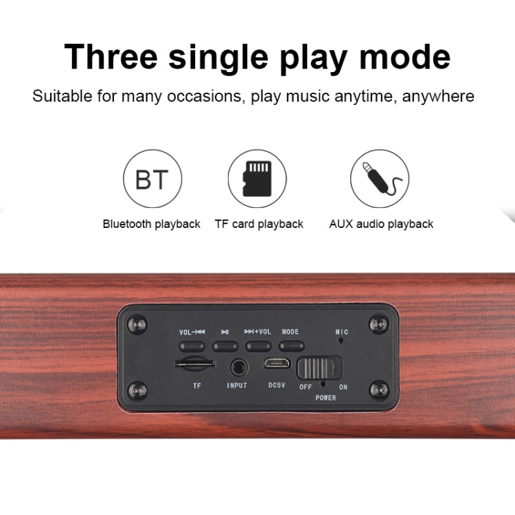 Loa Bluetooth cầm tay gỗ D10 4.2, D10 (vân gỗ đỏ)