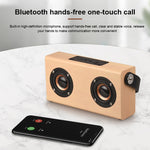 Loa Bluetooth cầm tay gỗ D10 4.2, D10 (vân gỗ đỏ)