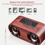 Loa Bluetooth gỗ cổ điển hai loa kèn Q8 4.2, Q8 (vân gỗ đỏ), Q8 (vân gỗ óc chó)