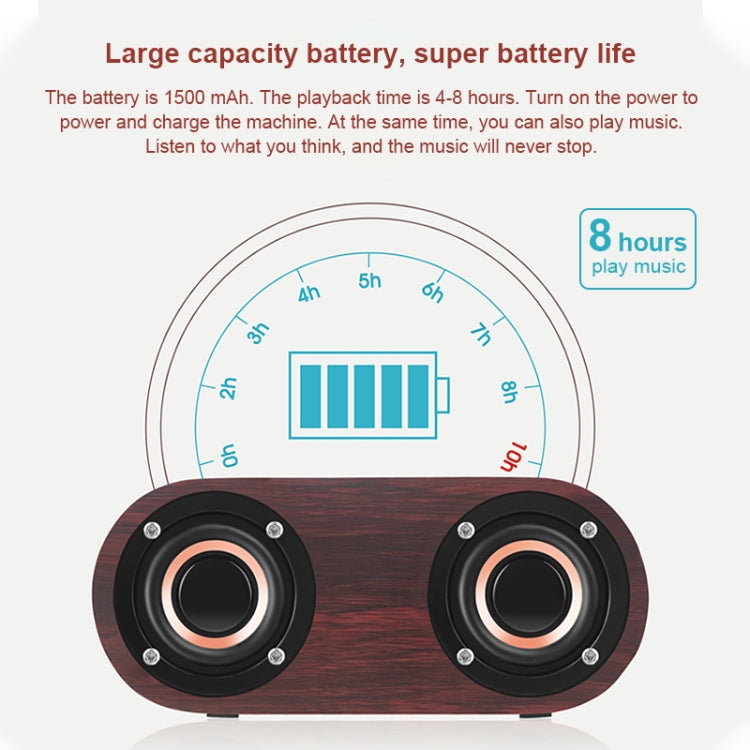 Loa Bluetooth gỗ cổ điển hai loa kèn Q8 4.2, Q8 (vân gỗ đỏ), Q8 (vân gỗ óc chó)