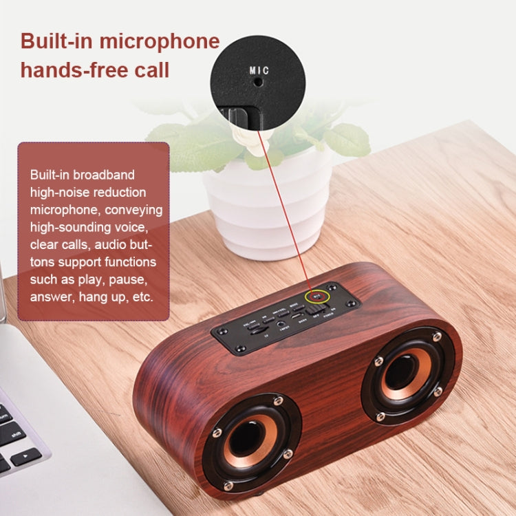 Loa Bluetooth gỗ cổ điển hai loa kèn Q8 4.2, Q8 (vân gỗ đỏ), Q8 (vân gỗ óc chó)