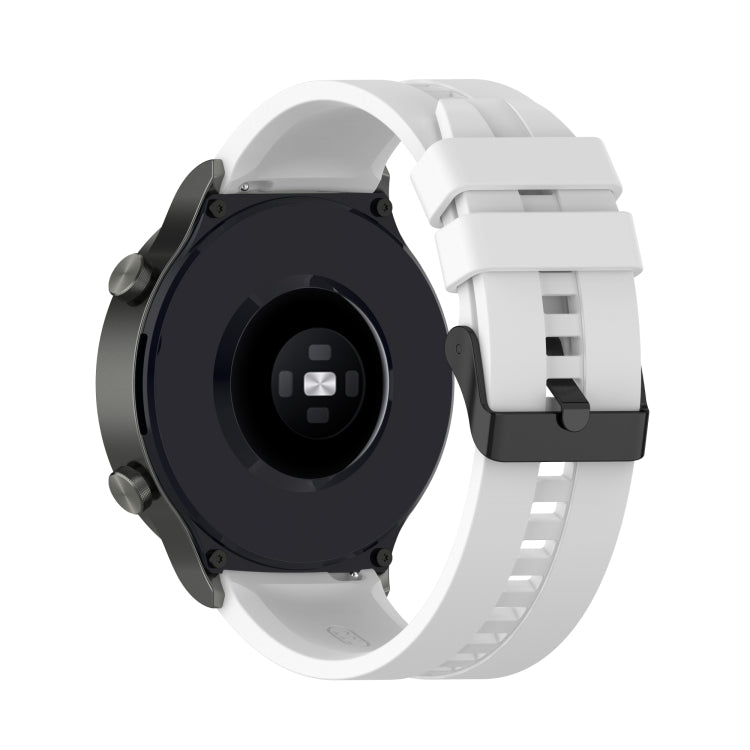For Huawei Watch GT 2 Pro Silicone Replacement Strap Watchband with Black Steel Buckle