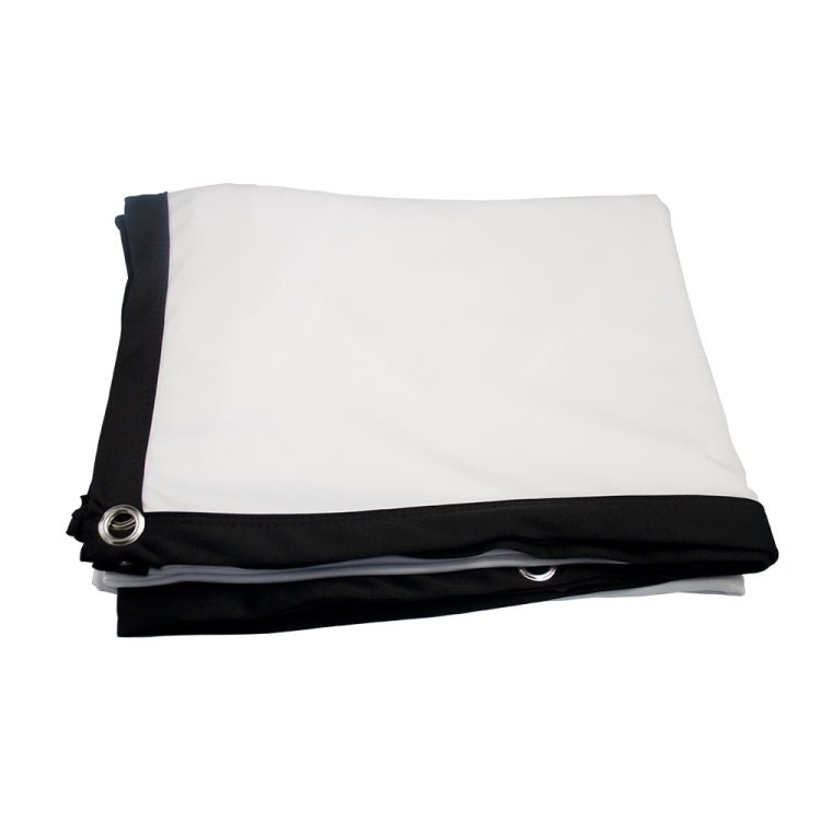 Rèm phim máy chiếu polyester lụa sữa gấp, 60 inch (16:9) Diện tích chiếu: 133 x 75cm, 60 inch (4:3) Diện tích chiếu: 120 x 90cm, 72 inch (16:9) Diện tích chiếu: 159 x 90cm, 72 inch (4:3) Diện tích chiếu: 146 x 110cm