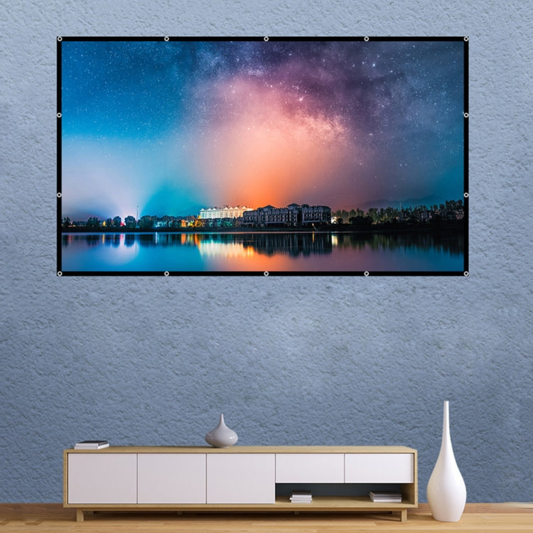 Rèm phim máy chiếu polyester lụa sữa gấp, 60 inch (16:9) Diện tích chiếu: 133 x 75cm, 60 inch (4:3) Diện tích chiếu: 120 x 90cm, 72 inch (16:9) Diện tích chiếu: 159 x 90cm, 72 inch (4:3) Diện tích chiếu: 146 x 110cm