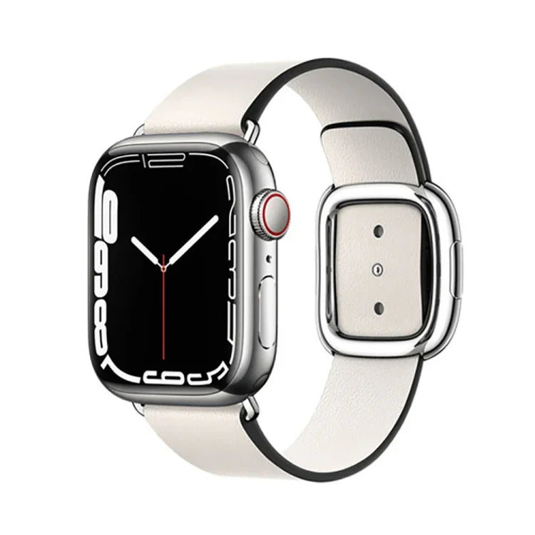 Dây đồng hồ da kiểu hiện đại cho Apple Watch 49mm / 46mm / 45mm / 44mm / 42mm, Dành cho Apple Watch 49mm / 46mm / 45mm / 44mm / 42mm, Dành cho Apple Watch Ultra 49mm / Series 8&7 45mm / SE 2&6&SE&5&4 44mm / 3&2&1 42mm