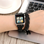 Dây đồng hồ da thủ công dệt tay cho Apple Watch Series 6 & SE & 5 & 4 40mm / 3 & 2 & 1 38mm, Dành cho Apple Watch Series 7 41mm / 6 & SE & 5 & 4 40mm / 3 & 2 & 1 38mm, Dành cho Apple Watch Series 8&7 41mm / SE 2&6&SE&5&4 40mm / 3&2&1 38mm