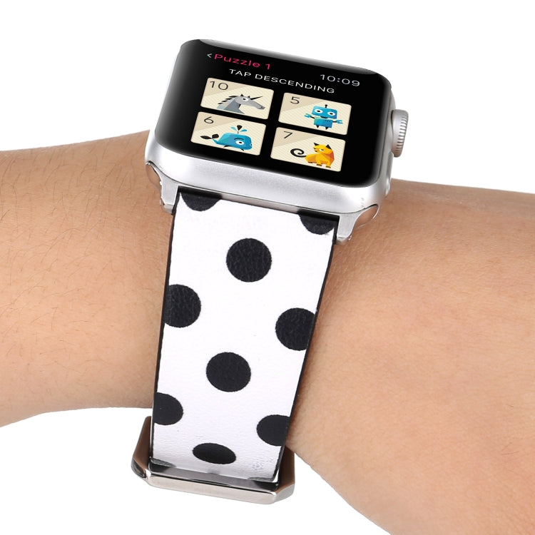 Dây đồng hồ thời trang họa tiết chấm cho Apple Watch Series 6 & SE & 5 & 4 40mm / 3 & 2 & 1 38mm, cho Apple Watch Series 7 41mm / 6 & SE & 5 & 4 40mm / 3 & 2 & 1 38mm, cho Apple Watch Series 8&7 41mm / SE 2&6&SE&5&4 40mm / 3&2&1 38mm
