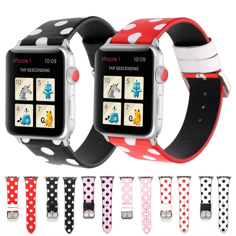Dây đồng hồ thời trang họa tiết chấm cho Apple Watch Series 6 & SE & 5 & 4 40mm / 3 & 2 & 1 38mm, cho Apple Watch Series 7 41mm / 6 & SE & 5 & 4 40mm / 3 & 2 & 1 38mm, cho Apple Watch Series 8&7 41mm / SE 2&6&SE&5&4 40mm / 3&2&1 38mm