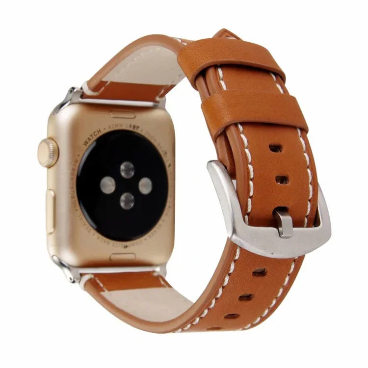 Dây đồng hồ da bê thật cho Apple Watch Series 6 & SE & 5 & 4 40mm / 3 & 2 & 1 38mm, cho Apple Watch Series 7 41mm / 6 & SE & 5 & 4 40mm / 3 & 2 & 1 38mm