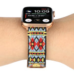 Dây đồng hồ da dân tộc cho Apple Watch Series 6 & SE & 5 & 4 40mm / 3 & 2 & 1 38mm, cho Apple Watch Series 7 41mm / 6 & SE & 5 & 4 40mm / 3 & 2 & 1 38mm