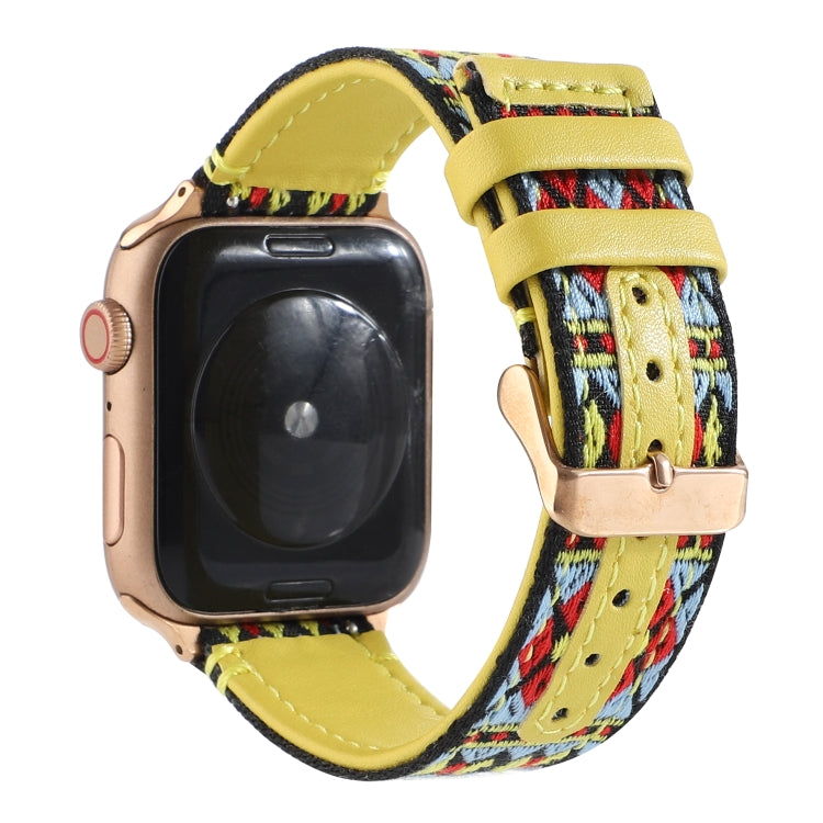 Dây đồng hồ da dân tộc cho Apple Watch Series 6 & SE & 5 & 4 40mm / 3 & 2 & 1 38mm, cho Apple Watch Series 7 41mm / 6 & SE & 5 & 4 40mm / 3 & 2 & 1 38mm