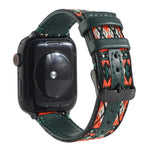 Dây đồng hồ da dân tộc cho Apple Watch Series 6 & SE & 5 & 4 40mm / 3 & 2 & 1 38mm, cho Apple Watch Series 7 41mm / 6 & SE & 5 & 4 40mm / 3 & 2 & 1 38mm