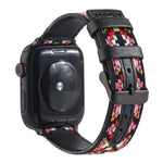 Dây đồng hồ da dân tộc cho Apple Watch Series 6 & SE & 5 & 4 40mm / 3 & 2 & 1 38mm, cho Apple Watch Series 7 41mm / 6 & SE & 5 & 4 40mm / 3 & 2 & 1 38mm