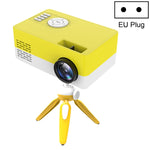 Máy chiếu LED mini gia đình J15 1920 x 1080P HD có giá đỡ tripod hỗ trợ AV / HDMI x 1 / USB x1 / TF x 1, phích cắm EU, phích cắm Mỹ, phích cắm Anh, phích cắm Úc