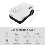 Máy chiếu LED mini gia đình J15 1920 x 1080P HD có giá đỡ tripod hỗ trợ AV / HDMI x 1 / USB x1 / TF x 1, phích cắm EU, phích cắm Mỹ, phích cắm Anh, phích cắm Úc