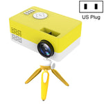 Máy chiếu LED mini gia đình J15 1920 x 1080P HD có giá đỡ tripod hỗ trợ AV / HDMI x 1 / USB x1 / TF x 1, phích cắm EU, phích cắm Mỹ, phích cắm Anh, phích cắm Úc