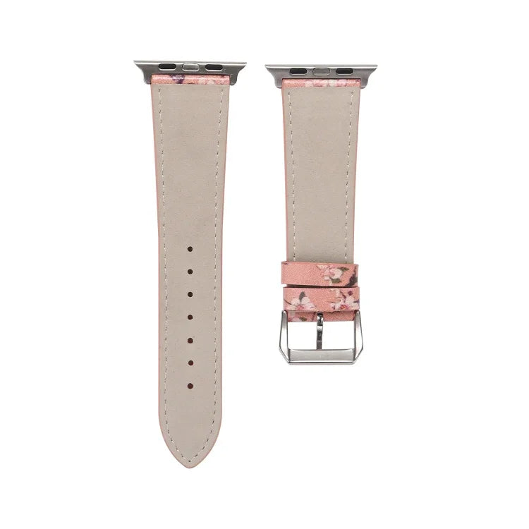 Dây đồng hồ da thay thế họa tiết mận cho Apple Watch Series 6 & SE & 5 & 4 44mm / 3 & 2 & 1 42mm, cho Apple Watch Ultra 49mm / Series 8&7 45mm / SE 2&6&SE&5&4 44mm / 3&2&1 42mm, cho Apple Watch Series 7 45mm / 6 & SE & 5 & 4 44mm / 3 & 2 & 1 42mm