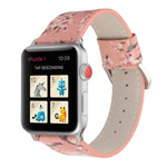 Dây đồng hồ da thay thế họa tiết mận cho Apple Watch Series 6 & SE & 5 & 4 44mm / 3 & 2 & 1 42mm, cho Apple Watch Ultra 49mm / Series 8&7 45mm / SE 2&6&SE&5&4 44mm / 3&2&1 42mm, cho Apple Watch Series 7 45mm / 6 & SE & 5 & 4 44mm / 3 & 2 & 1 42mm