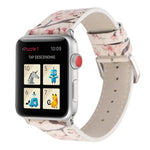Dây đồng hồ da thay thế họa tiết mận cho Apple Watch Series 6 & SE & 5 & 4 44mm / 3 & 2 & 1 42mm, cho Apple Watch Ultra 49mm / Series 8&7 45mm / SE 2&6&SE&5&4 44mm / 3&2&1 42mm, cho Apple Watch Series 7 45mm / 6 & SE & 5 & 4 44mm / 3 & 2 & 1 42mm