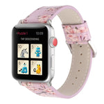 Dây đồng hồ da thay thế họa tiết mận cho Apple Watch Series 6 & SE & 5 & 4 44mm / 3 & 2 & 1 42mm, cho Apple Watch Ultra 49mm / Series 8&7 45mm / SE 2&6&SE&5&4 44mm / 3&2&1 42mm, cho Apple Watch Series 7 45mm / 6 & SE & 5 & 4 44mm / 3 & 2 & 1 42mm
