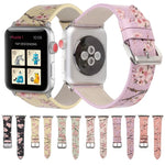 Dây đồng hồ da thay thế họa tiết mận cho Apple Watch Series 6 & SE & 5 & 4 44mm / 3 & 2 & 1 42mm, cho Apple Watch Ultra 49mm / Series 8&7 45mm / SE 2&6&SE&5&4 44mm / 3&2&1 42mm, cho Apple Watch Series 7 45mm / 6 & SE & 5 & 4 44mm / 3 & 2 & 1 42mm