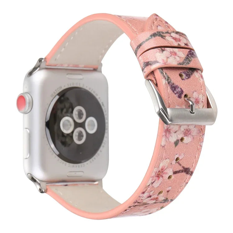 Dây Đồng Hồ Da Thay Thế Dòng Plum Cho Apple Watch Series 6 & SE & 5 & 4 40mm / 3 & 2 & 1 38mm, Cho Apple Watch Series 8&7 41mm / SE 2&6&SE&5&4 40mm / 3&2&1 38mm, Cho Apple Watch Series 7 41mm / 6 & SE & 5 & 4 40mm / 3 & 2 & 1 38mm