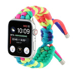 Dây Đồng Hồ Dây Dù Cầu Vồng Cho Apple Watch Series 6 & SE & 5 & 4 40mm / 3 & 2 & 1 38mm, Cho Apple Watch Series 8&7 41mm / SE 2&6&SE&5&4 40mm / 3&2&1 38mm, Cho Apple Watch Series 7 41mm / 6 & SE & 5 & 4 40mm / 3 & 2 & 1 38mm