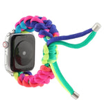 Dây Đồng Hồ Dây Dù Cầu Vồng Cho Apple Watch Series 6 & SE & 5 & 4 40mm / 3 & 2 & 1 38mm, Cho Apple Watch Series 8&7 41mm / SE 2&6&SE&5&4 40mm / 3&2&1 38mm, Cho Apple Watch Series 7 41mm / 6 & SE & 5 & 4 40mm / 3 & 2 & 1 38mm