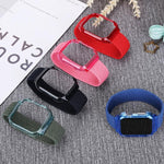 Dây Đeo Tay Thay Thế Dệt Có Khung Cho Apple Watch Series 6 & SE & 5 & 4 44mm / 3 & 2 & 1 42mm, 128mm, 135mm, 140mm, 145mm, 150mm, 155mm, 160mm, 165mm