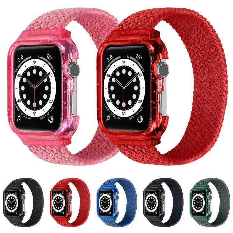 Dây Đeo Tay Thay Thế Dệt Có Khung Cho Apple Watch Series 6 & SE & 5 & 4 44mm / 3 & 2 & 1 42mm, 128mm, 135mm, 140mm, 145mm, 150mm, 155mm, 160mm, 165mm